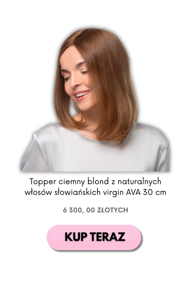 Topper z naturalnych włosów, dzięki któremu możesz w kilka chwil uzupełnić wszystkie ubytki na głowie.